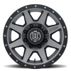 ICON Rebound HD Titanium Wheel 18x9 | 8x170 BC | +6 Offset - fits Ford F-250 Super Duty 1999-2026, Ford F-350 Super Duty SRW 1999-2026, Ford Excursion 2000-2005