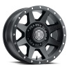 ICON Rebound Satin Black Wheel 17x8.5 | 8x165.1 BC (8x6.5) | +13 Offset - fits Ram 2500 1994-2026, Ram 3500 SRW 1994-2026, Chevrolet Silverado 2500 (pre-2011), Chevrolet Silverado 3500 (pre-2011), GMC Sierra 2500 (pre-2011), and 6 more