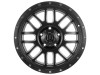 ICON Alpha Satin Black Wheel 20x9 | 8x180 BC | +12 Offset - fits Chevrolet Silverado 2500HD 2011-2026, Chevrolet Silverado 3500HD SRW 2011-2026, GMC Sierra 2500HD 2011-2026, GMC Sierra 3500HD SRW 2011-2026