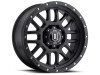ICON Alpha Satin Black Wheel 20x9 | 8x180 BC | +12 Offset - fits Chevrolet Silverado 2500HD 2011-2026, Chevrolet Silverado 3500HD SRW 2011-2026, GMC Sierra 2500HD 2011-2026, GMC Sierra 3500HD SRW 2011-2026