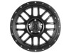 ICON Alpha Satin Black Wheel 20x9 | 8x180 BC | +12 Offset - fits Chevrolet Silverado 2500HD 2011-2026, Chevrolet Silverado 3500HD SRW 2011-2026, GMC Sierra 2500HD 2011-2026, GMC Sierra 3500HD SRW 2011-2026