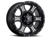 ICON Shield Satin Black Wheel 17x8.5 | 5x127 BC (5x5) | +0 Offset - fits Jeep Wrangler JL 2018-2026, Jeep Wrangler JK 2007-2018, Jeep Gladiator JT 2020-2026, Jeep Commander 2006-2010, Chevrolet C/K1500 2WD 1967-1998, and 7 more
