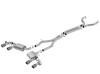 Borla 2017-2023 Chevrolet Camaro ZL1 6.2L V8 S Type Catback Exhaust w/ Dual Mode Valves CF Black Anod