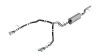 Borla 2021-2026 Tahoe / Yukon 5.3L V8 2/4WD 4DR 3.00in/2.75in Touring Cat-Back Exhaust w/ Chrome Tips