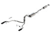 Borla Touring Dual Exit Cat-Back Exhaust 2021-2024 F-150 5.0L 4DR CC SB EC STB LARIAT/KR/PLTM/LTD 3/2.25 SRE - Black Chrome Tips - 140865BC.
