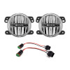 KC HiLiTES 18-23 Jeep JL/JT (w/Stock Bumper) Gravity G4 LED Light Clear Fog Beam (Pair Pack System) - 506