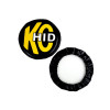 KC HiLiTES 8in. Round Soft Cover HID (Pair) - Black w/Yellow Brushed KC Logo - 5818