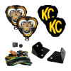 KC HiLiTES FLEX ERA 3 Vehicle Light System Kit Jeep JK Spot and A-Pillar Bracket - 97126