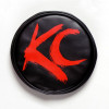 KC HiLiTES 6in. Round Soft Cover (Pair) - Black w/Red Brushed KC Logo - 5110