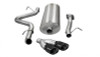 Corsa 07-10 GMC Sierra 6.0L V8 3in Cat-Back Single Side w Twin 4in Black Pro-Series Tips
