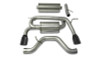 Corsa 06-08 Hummer H3 3in Cat-Back Dual Rear w Single 4in Black Pro-Series Tips