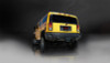 Corsa 03-06 Hummer H2 6.0L V8 Black Sport 3in Single Rear Twin 4in Tips Cat-Back Exhaust