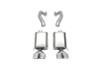 Corsa 06-13 Chevy Corvette C6 Z06 7.0L / 09-13 ZR1 6.2L Polished AxleBack Exhaust w/4.5in Twin Tips