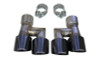 Corsa 18-19 Ford Mustang Eco 2.3L Twin 4in Black PVD Pro-Series Tip Kit (Clamps Included)