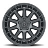 ICON Journey Satin Black Wheel 17x8.5 | 5x108 BC (5x4.25) | +38 Offset - fits Ford Maverick 2022-2026, Ford Bronco Sport 2021-2026, Ford Focus 2000-2018, Ford Escape 2013-2019, Ford Edge 2007-2014, and 4 more
