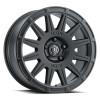 ICON Ricochet Satin Black Wheel 17x8 | 5x108 BC (5x4.25) | +38 Offset - fits Ford Maverick 2022-2026, Ford Bronco Sport 2021-2026, Ford Focus 2000-2018, Ford Escape 2013-2019, Ford Edge 2007-2014, and 4 more