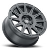ICON Ricochet Satin Black Wheel 17x8 | 5x108 BC (5x4.25) | +38 Offset - fits Ford Maverick 2022-2026, Ford Bronco Sport 2021-2026, Ford Focus 2000-2018, Ford Escape 2013-2019, Ford Edge 2007-2014, and 4 more