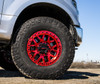 Weld Off-Road W905 17X9 Cinch Beadlock 6X135 6X139.7 ET-12 BS4.50 Candy Red / Red Ring 106.1 Wheel | 2009-2024 F-150 | 2010-2024 Raptor | 2010-2024 Expedition | 2019-2024 Ram 1500 | Silverado / Sierra 1500 | W90579098450