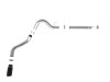 aFe 2021-2023  F-150 V6-3.0L (td) Large Bore 409 SS DPF-Back Exhaust System - 49-43143-B