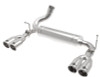 aFe Rebel Series 2.5in 409 SS Axle-Back Exhaust Polished 07-18 Jeep Wrangler (JK) V6-3.6L/3.8L - 49-48086-P