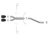 aFe Takeda 2.5in 304SS Axle-Back Exhaust System 17-19 Honda Civic Type R L4-2.0L (t) - Black Tip - 49-36626-B