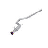 MBRP Exhaust T304 Stainless Steel, 3" Cat-Back, Single Rear Exit with Burnt End Tip for 2022-2024 Subaru WRX 2.4L - S48093BE