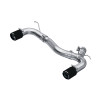 MBRP Exhaust T304 Stainless Steel, 3" Axle Back, Dual Rear Exit, Carbon Fiber Tips for 2017-2021 BMW M240I, 3.0L - S45003CF