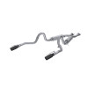 MBRP Exhaust Aluminized Steel 2.5" Cat-Back, Dual Rear Exit with Black Tips for 1999-2004 Ford Mustang GT/ Mach 1, 4.6L - S7221ALBT