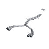 MBRP ARMOR Pro Resonator-Back Exhaust, T304 Stainless Steel - 2018-2024 Audi S5/S4 3.0L - S4607304