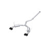 MBRP Exhaust T304 Stainless Steel, 3" Cat-Back, Dual Split Rear, Quad CF Tips, Street Profile for 2022-2024 Subaru WRX 2.4L - S48073CF