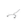 MBRP Exhaust T304 Stainless Steel, 3" Cat-Back, Dual Split Rear, Quad Tips, Race Profile for 2022-2024 Subaru WRX 2.4L - S4808304