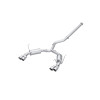 MBRP Exhaust T304 Stainless Steel, 3" Cat-Back, Dual Split Rear, Quad Tips, Street Profile for 2022-2024 Subaru WRX 2.4L - S4807304