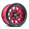 Dirty Life 9313 Enigma Race Red Wheel 17x9 | 5x127 BC (5x5) | -12 Offset - fits Jeep Wrangler JL 2018-2026, Jeep Wrangler JK 2007-2018, Jeep Gladiator JT 2020-2026, Jeep Commander 2006-2010, Chevrolet C/K1500 2WD 1967-1998, and 7 more