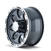 ION Wheels ION Type 174 Black Wheel 15x8 | 5x114.3 BC (5x4.5) | -27 Offset - fits Ford Explorer ST 2020-2026, Toyota Tacoma 1995-2004, Toyota 4Runner 1996-2002, Nissan Xterra 1999-2004, Nissan Frontier 1998-2004, and 13 more