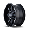 ION Type 184 20x10 / 6x135 BP / -19mm Offset / 106mm Hub Satin Black/Milled Spokes Wheel