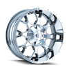 Mayhem 8015 Warrior Chrome Wheel 20x9 | 6x135 BC | +0 Offset - fits Ford F-150 2004-2026, Ford F-150 Raptor 2010-2026, Ford Expedition 2003-2026, Lincoln Navigator 2003-2026, Lincoln Mark LT 2006-2014