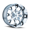 Mayhem 8015 Warrior Chrome Wheel 20x10 | 6x135 BC | -25 Offset - fits Ford F-150 2004-2026, Ford F-150 Raptor 2010-2026, Ford Expedition 2003-2026, Lincoln Navigator 2003-2026, Lincoln Mark LT 2006-2014
