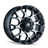 Mayhem 8015 Warrior 18x9 / 6x135 BP / 18mm Offset / 106mm Hub Black/Machined Face Wheel
