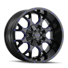 Mayhem 8015 Warrior Black Wheel 20x9 | 8x180 BC | +0 Offset - fits Chevrolet Silverado 2500HD 2011-2026, Chevrolet Silverado 3500HD SRW 2011-2026, GMC Sierra 2500HD 2011-2026, GMC Sierra 3500HD SRW 2011-2026