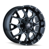Mayhem 8015 Warrior Black Wheel 17x9 | 8x180 BC | +18 Offset - fits Chevrolet Silverado 2500HD 2011-2026, Chevrolet Silverado 3500HD SRW 2011-2026, GMC Sierra 2500HD 2011-2026, GMC Sierra 3500HD SRW 2011-2026