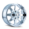 Mayhem 8040 Tank Chrome Wheel 17x9 | 8x180 BC | +25 Offset - fits Chevrolet Silverado 2500HD 2011-2026, Chevrolet Silverado 3500HD SRW 2011-2026, GMC Sierra 2500HD 2011-2026, GMC Sierra 3500HD SRW 2011-2026