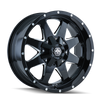 Mayhem 8040 Tank 17x9 / 5x114.3 BP / 18mm Offset / 87mm Hub Black w/ Milled Spokes Wheel