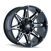 Mayhem 8090 Rampage 18x9 / 6x135 BP / -12mm Offset / 106mm Hub Black w/ Milled Spokes Wheel