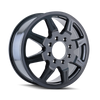 Mayhem 8101 Monstir Black Wheel 20x8.25 | 8x165.1 BC (8x6.5) | +127 Offset - fits Ram 2500 1994-2026, Ram 3500 SRW 1994-2026, Chevrolet Silverado 2500 (pre-2011), Chevrolet Silverado 3500 (pre-2011), GMC Sierra 2500 (pre-2011), and 6 more