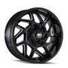 Mayhem 8106 Hatchet 20x9 / 5x139.7 BP / 18mm Offset / 110mm Hub Black w/ Milled Spokes Wheel