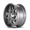 Mayhem 8106 Hatchet Gloss Gunmetal Wheel 20x9 | 8x180 BC | +0 Offset - fits Chevrolet Silverado 2500HD 2011-2026, Chevrolet Silverado 3500HD SRW 2011-2026, GMC Sierra 2500HD 2011-2026, GMC Sierra 3500HD SRW 2011-2026