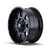 Mayhem 8103 Fierce Black Wheel 18x9 | 5x150 BC | +18 Offset - fits Toyota Land Cruiser 1998-2021, Toyota Tundra 2000-2021, Toyota Sequoia 2001-2022, Lexus LX470 1998-2007, Lexus LX570 2008-2021