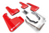 Rally Armor 18-22 Subaru XV Crosstrek Lift/AT UR Red Mud Flaps - White Logo