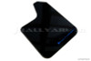 Rally Armor Universal fitment (no hardware) UR Black Mud Flap w/ Blue Logo
