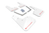 Rally Armor 16-19 Honda Civic Si UR White Mud Flap w/ Red Logo